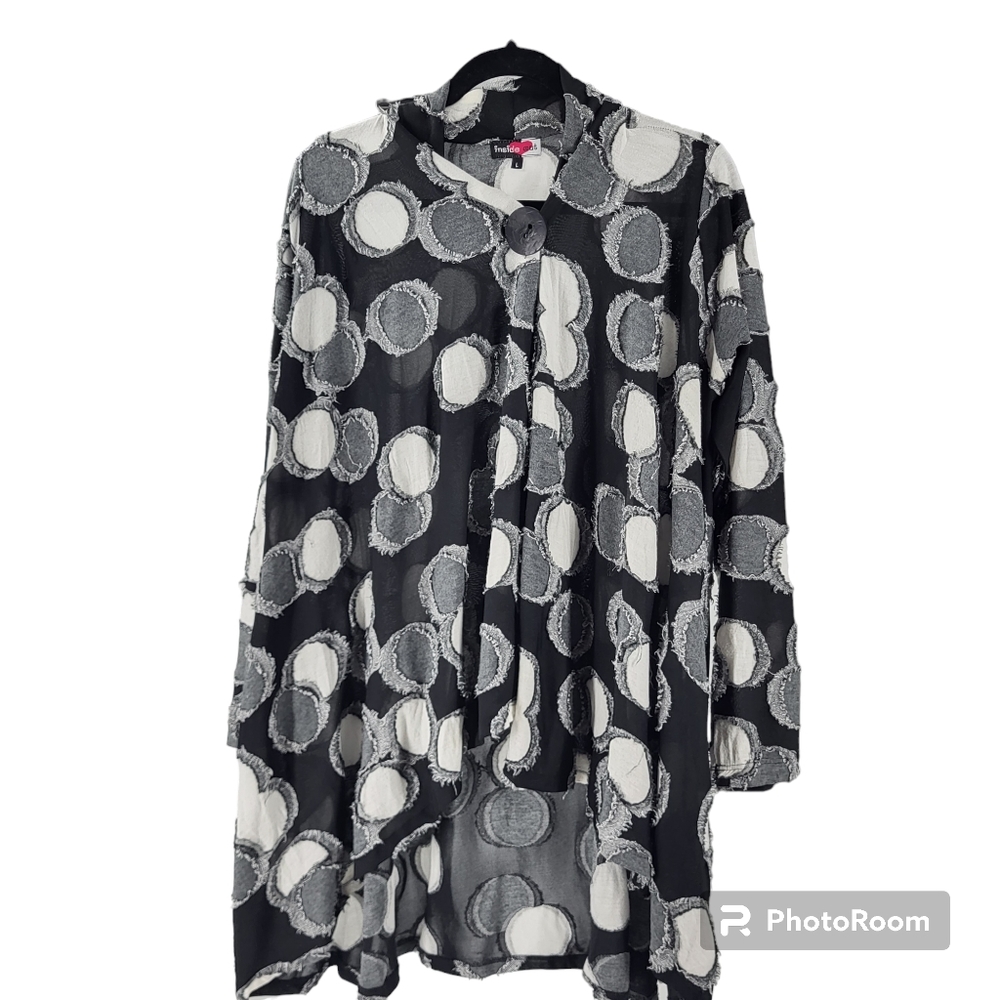 Inside Out One Button Shrug Jacket